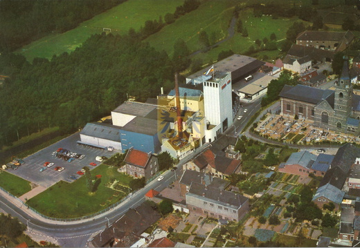 Luchtfoto brouwerij en omgeving 1974.