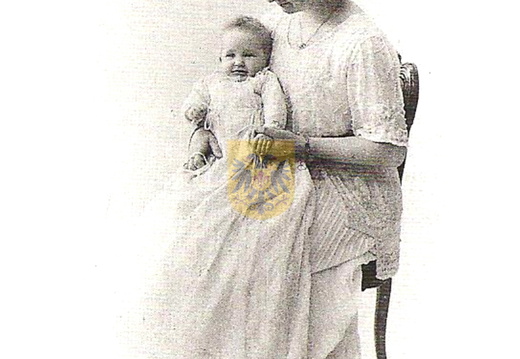 KASTEEL 034 dochter Giselle met moeder 1912