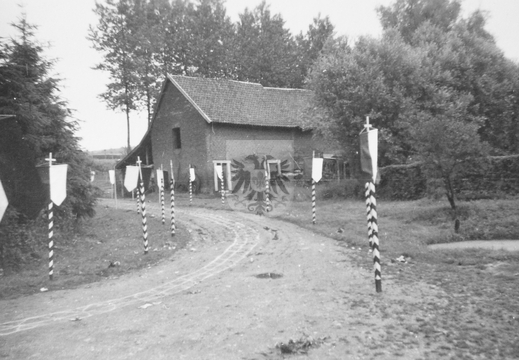 KASTEELHOEVE CARTILS 021 - oude stalvelugel 17de eeuw - deels afgebroken 1976 - foto ca 1950