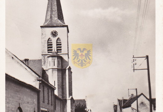 041 SCHEULDER kerk en cafe pasmans 1951