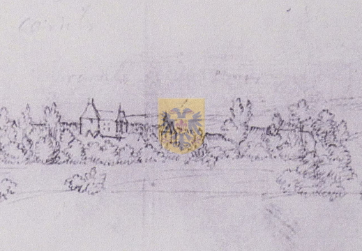 KASTEEL CARTILS 026 - pentekening Rene Roidkin 1733