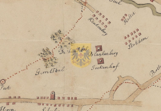 021 Jeukenhof en Blankenberg op kaart 1760